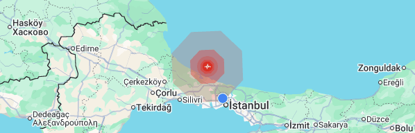 Etkilenen alan haritası