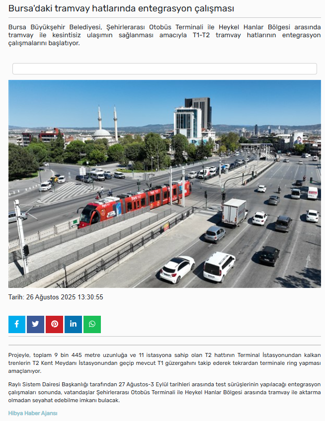 Bursa'daki tramvay hatlarında entegrasyon çalışması.png