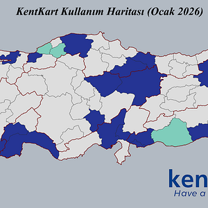 KentKart kullanım haritası.