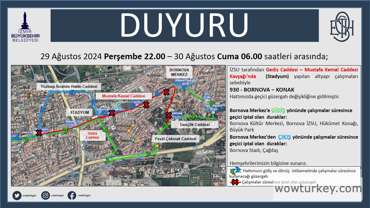 930 Nolu Baykuş Hattı