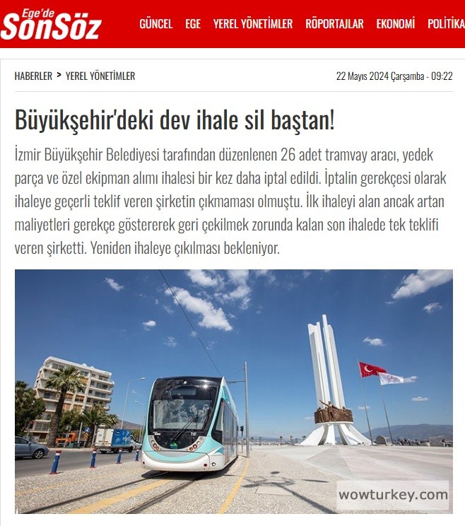 Büyükşehir'deki dev ihale sil baştan!